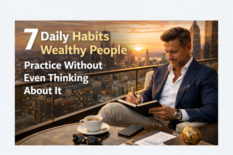 7 Daily Habits Wealthy People Practice Without Even Thinking About It