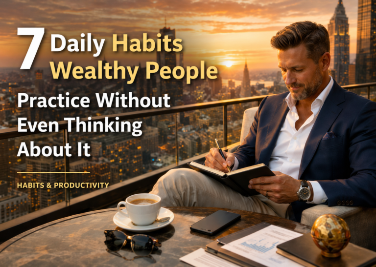 7 Daily Habits Wealthy People Practice Without Even Thinking About It